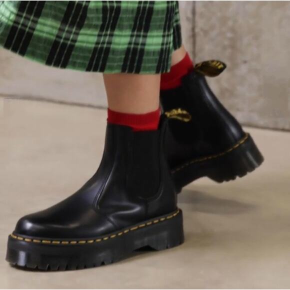 Dr Martens 2976 Quad Platform Chelsea EUC $210 Size 41 L9/M8 S3745 - Picture 6 of 15